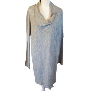 Pure Jill long cardigan. Two button closure. Size L. Adorableble! Light gray.